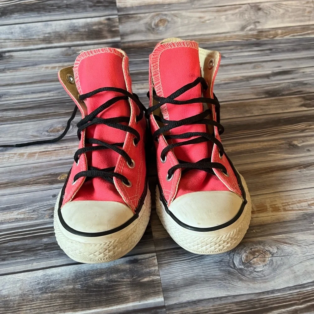 Converse Allstar kids pink high top sneakers